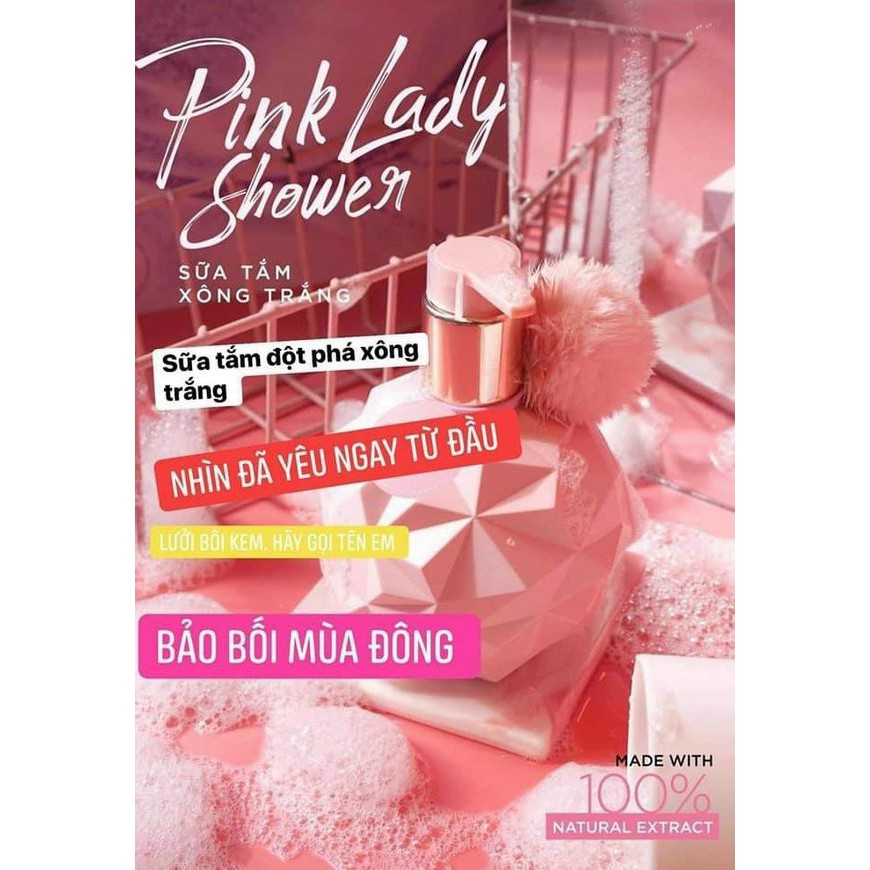 SỮA TẮM XÔNG TRẮNG PINK LADY SHOWER 300ML