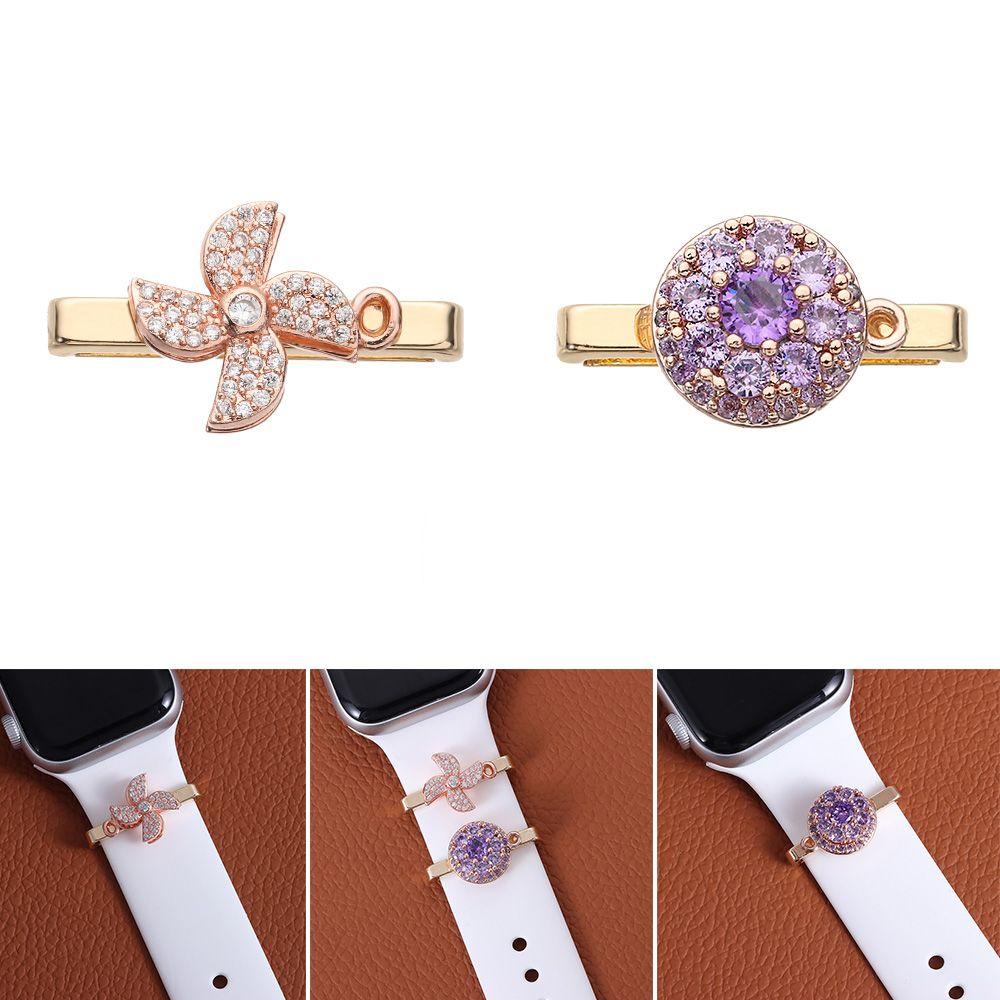 CHOOKEY Dây Da HọA TiếT ChuồN CốI Xay Gió Mini Cho ĐồNg Hồ Apple