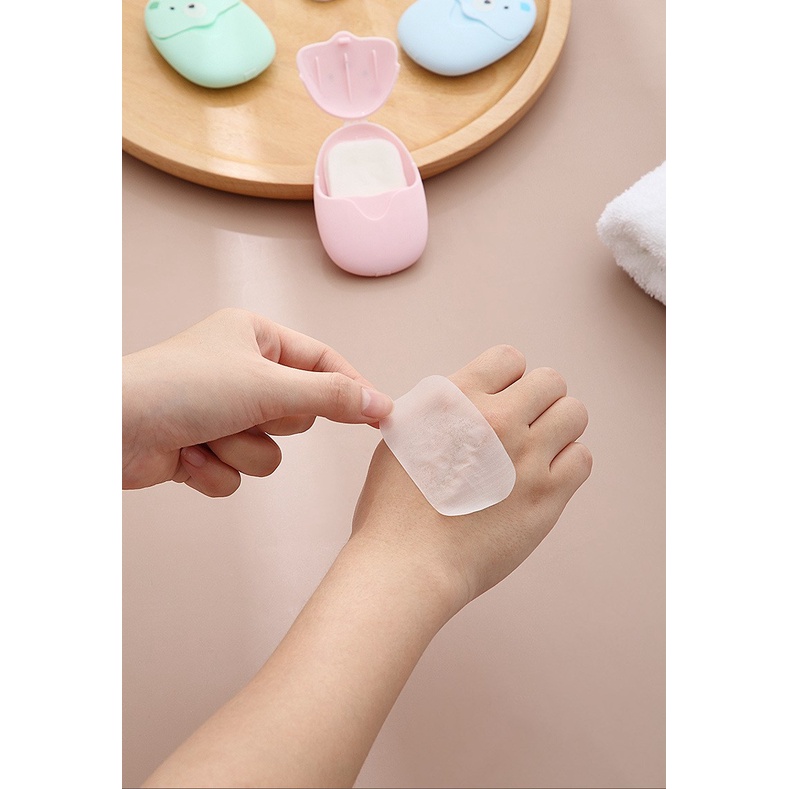 Xà Phòng Giấy Sát Khuẩn Du Lịch Xà Bông Rửa Tay Dạng Miếng Bỏ Túi Tiện Lợi | BigBuy360 - bigbuy360.vn