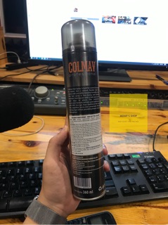 Gôm xịt tóc colmav - siêu giữ nếp + tặng kèm lược tạo kiểu 30k
