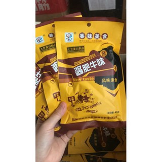 Thịt hổ cay - tóp mỡ bò cay - đồ ăn vặt nội địa nk032