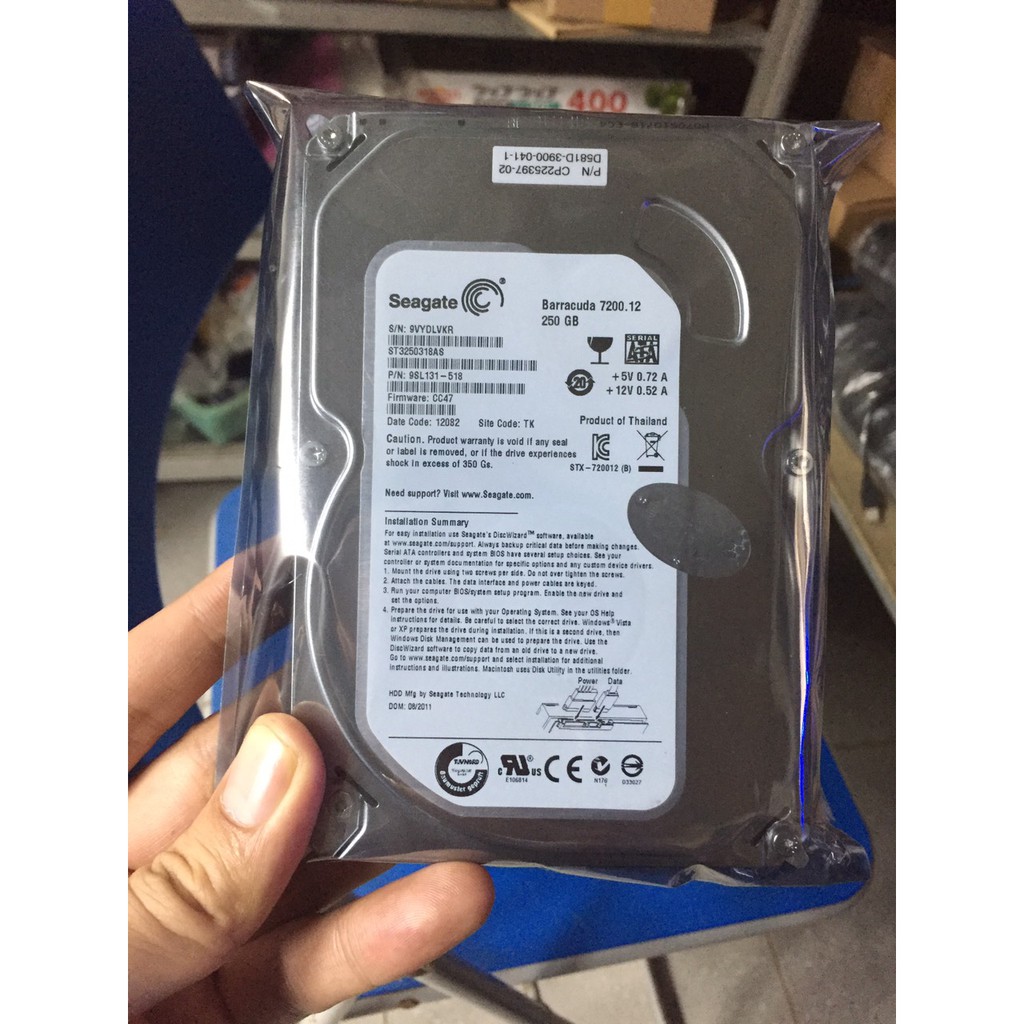 Ổ Cứng HDD Seagate 250GB/500GB New – Bảo hành 24 tháng