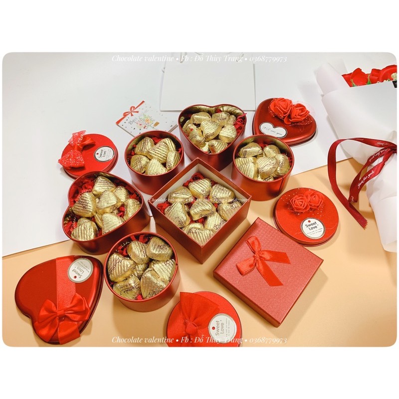 ❤Chocolate valentine 2021 • Hoa sáp thơm bó [ Kèm túi và thiệp ]❤️