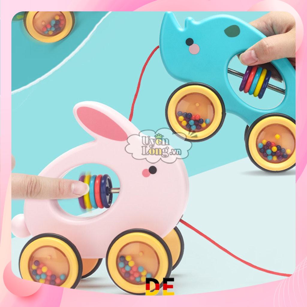 Xe Tập Đi Dây Kéo Xúc Xắc Hình Thú Siêu Nghộ Nghĩnh Cho Bé
