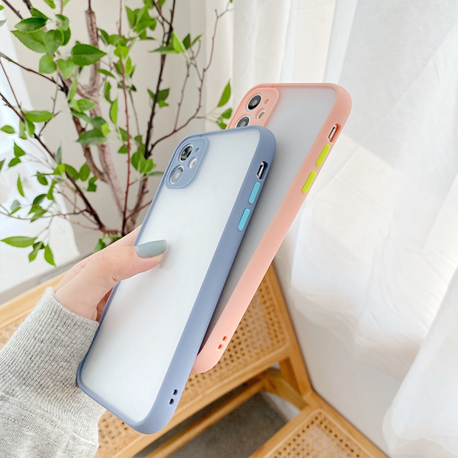 Iphone 12 Mini Pro Max Se 2020 11 Pro Xs Max Xr X 7 8 Ốp Điện Thoại Mềm Chống Sốc Màu Trơn Cho | BigBuy360 - bigbuy360.vn