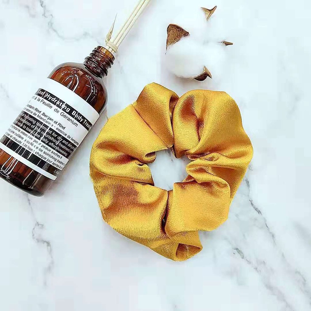 [ FREESHIP 50K ] Scrunchies chun cột tóc trơn [ Ảnh thât ]