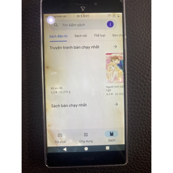 Điện thoại vega sky a870 pin mới
