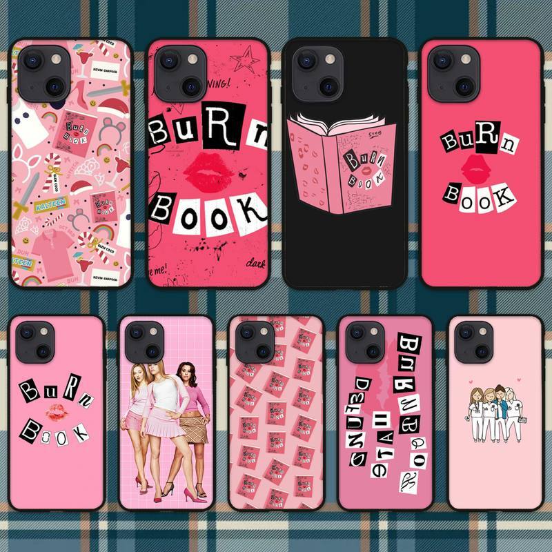 Burn Book Mean Girls Kiss Ốp Điện Thoại iPhone 11 12 Mini 13 Pro XS Max X 8 7 6s Plus 5 SE XR Shell