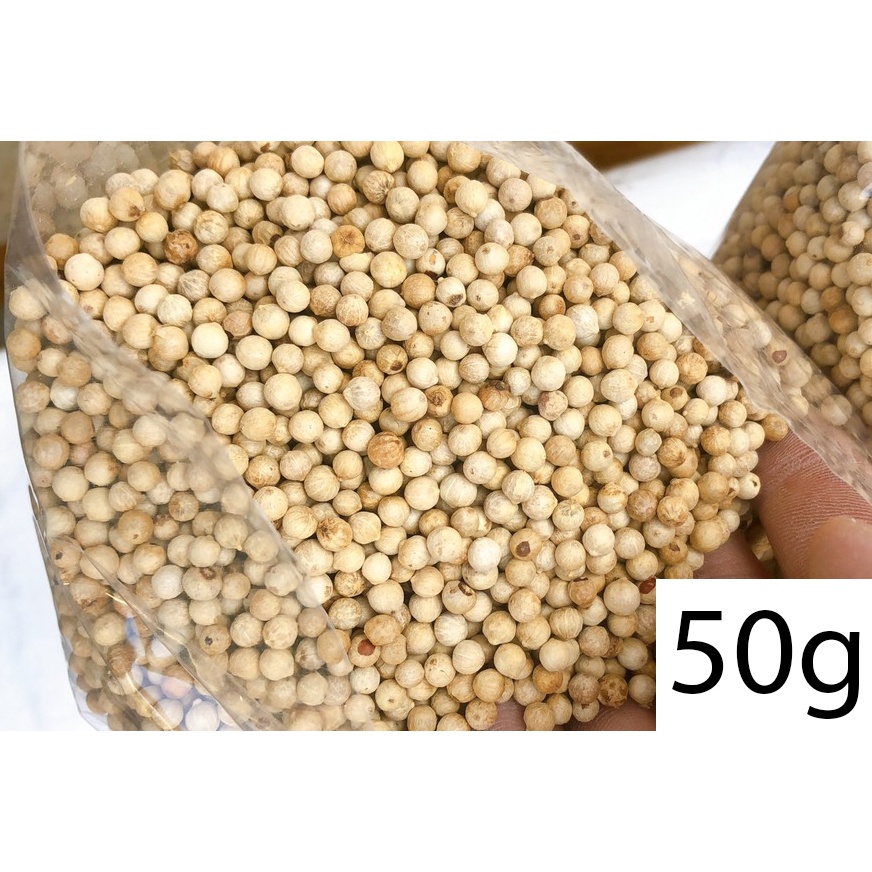 TIÊU SỌ HỘT 100G - TIÊU SỌ TRẮNG - WHITE PEPPER