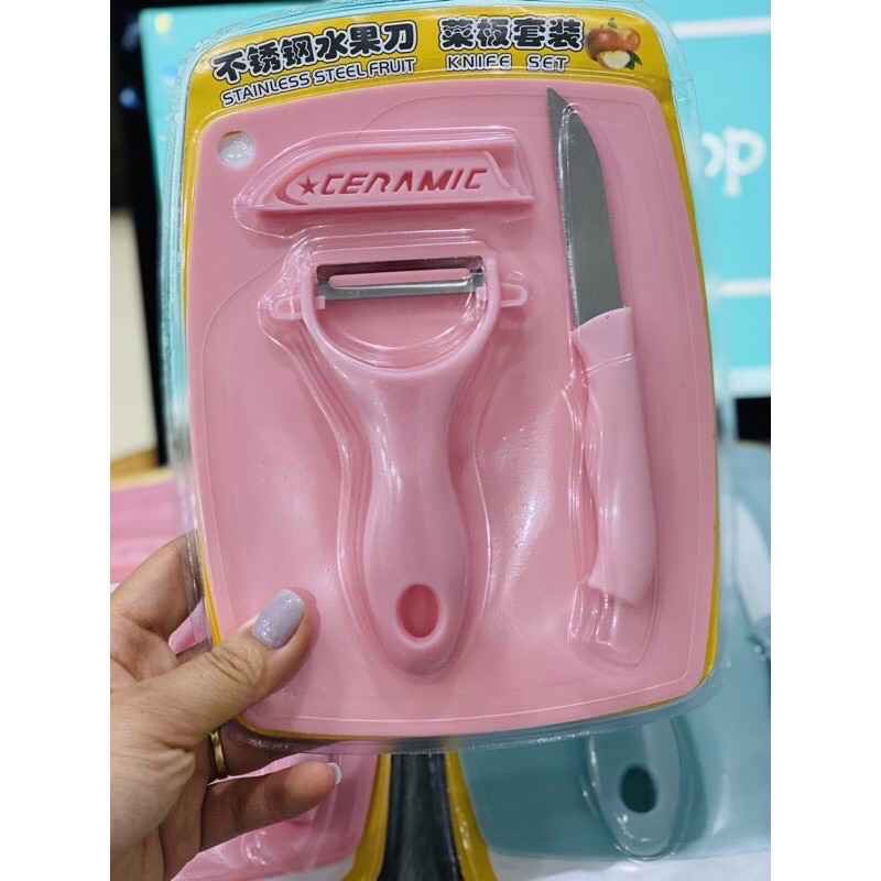 Bộ Dao Thớt 3 Món Chế Biến Đồ Ăn Dặm Cho Bé Yêu