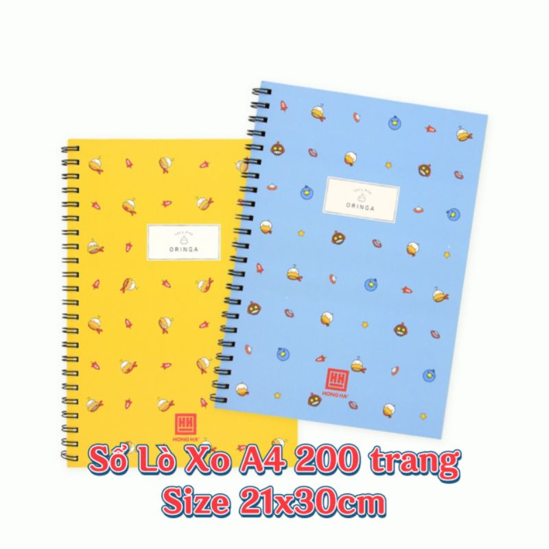 Sổ Lò Xo A4 200 trang giấy kẻ ngang