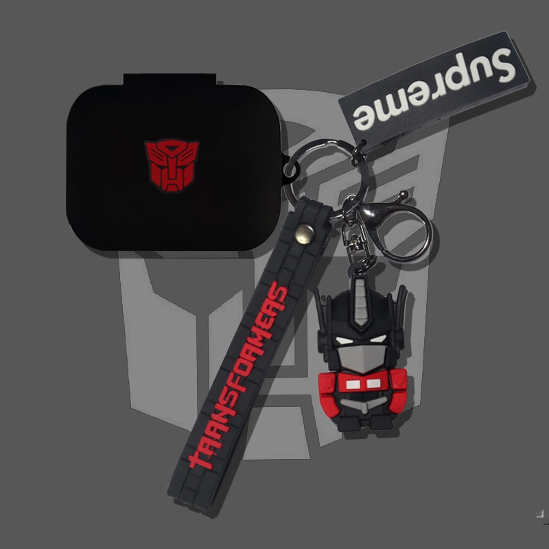 JBL Live Pro+ Case Cover Cartoon Keychain Pendant Silicone Soft Case Cover JBL Live Pro+ Bluetooth Headphone Case Cover Shockproof Case Cover Cute Monsters University Pendant Transformers