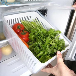 Combo 2 hộp thực phẩm có rổ ráo nước để tủ lạnh hiệu prota