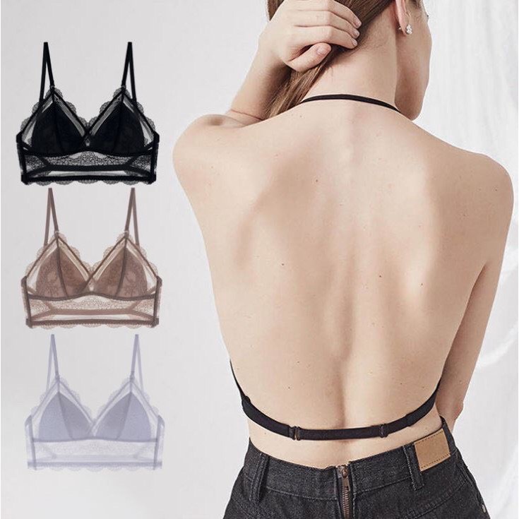 Áo Lót Bralette Ren Lưới Hở Lưng Sexy Mới ( mã B320)