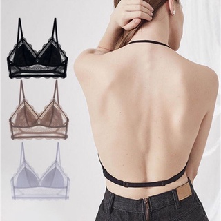 Áo lót bralette ren lưới hở lưng sexy mới