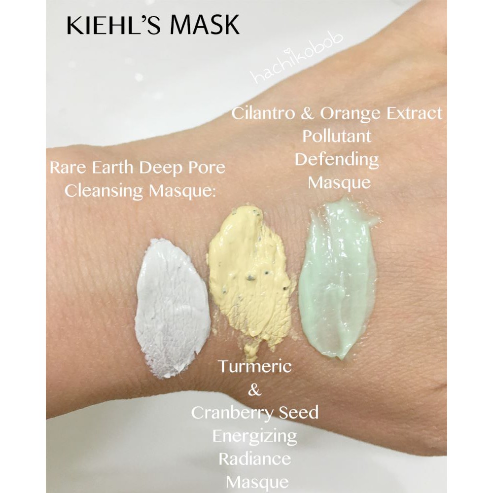 Mặt nạ Kiehl's Mask Rare Earth (đất sét),Turmeric (nghệ), Cilantro &amp; Orange (rau mùi),Calendula (hoa cúc) minisize