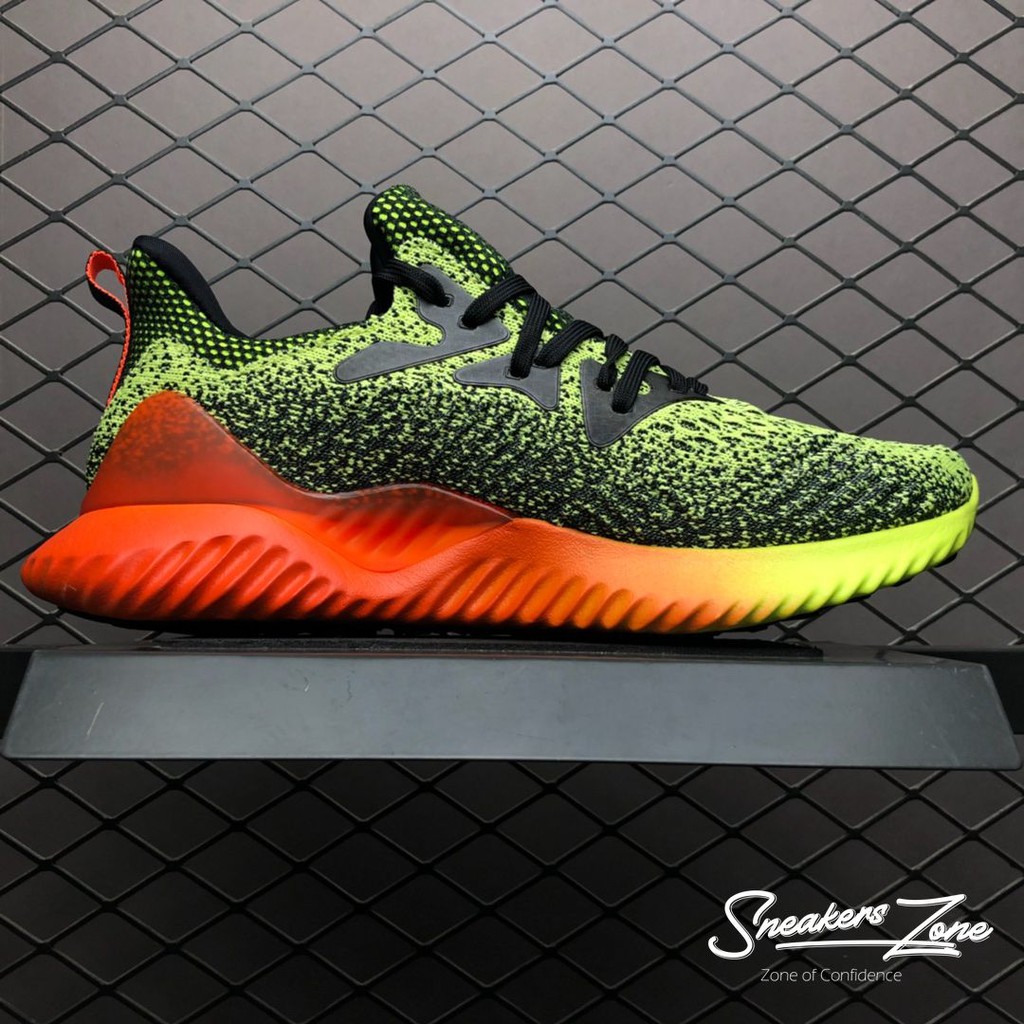 𝐑ẻ 𝐓Ế𝐓 (FREE SHIP + HỘP + QUÀ) Giày thể thao sneaker nam nữ ALPHABOUNCE Beyond 2018 xanh đen đế cam ^ ; ༔ ! ་