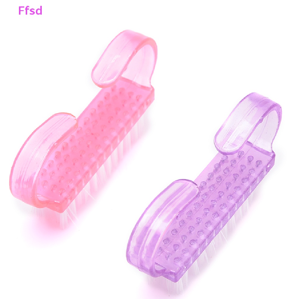 {Ffsd} 1 Bàn Chải Nhỏ Làm Sạch Bụi Bẩn Chăm Sóc Móng Tay Bằng Nhựa * Bán Chạy
