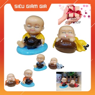 BỘ TƯỢNG HAI CHÚ TIỂU GÕ MÕ