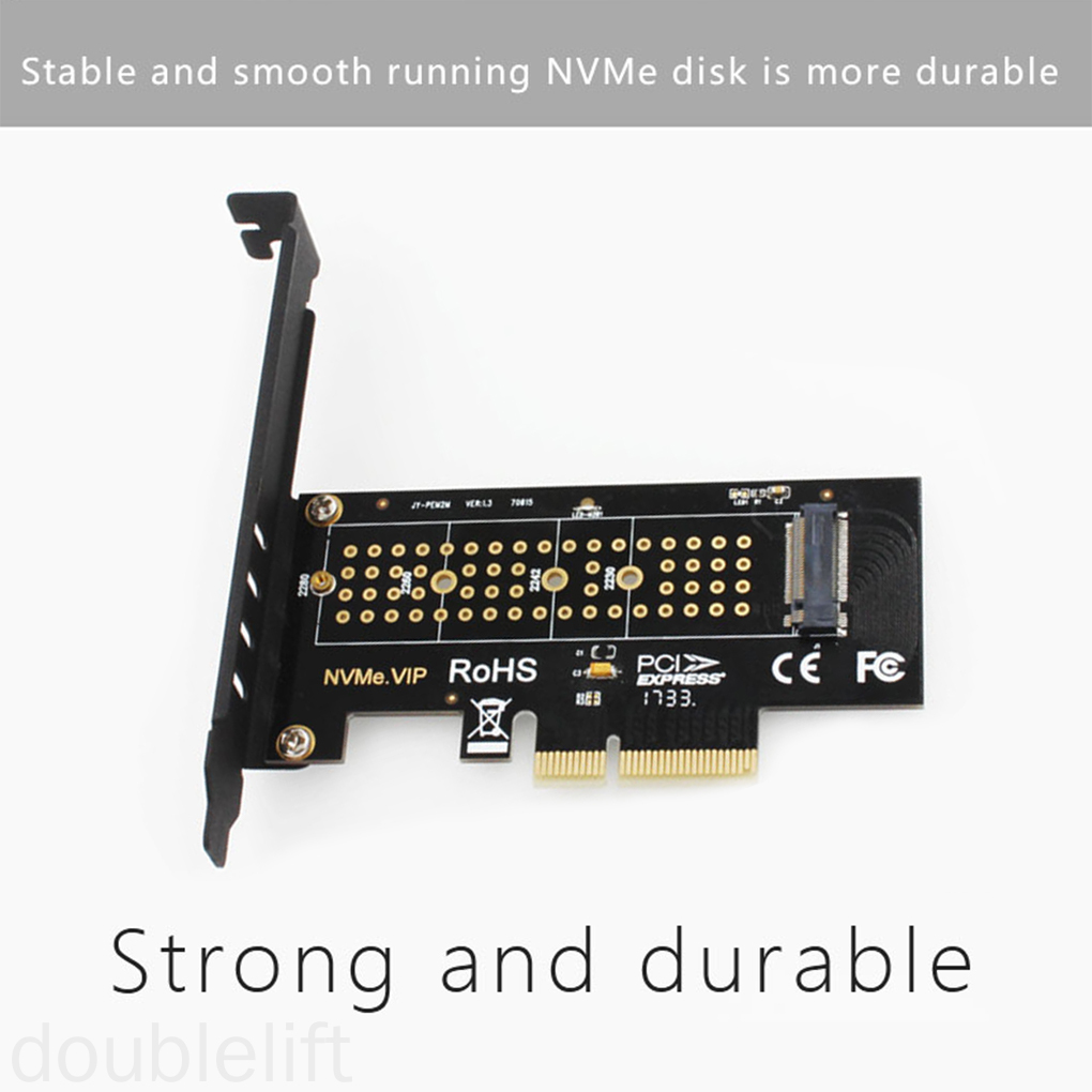 M.2 to PCI-E Adapter NVME SSD NGFF to PCI-E Converter Expansion Card with M Key Interface doublelift store