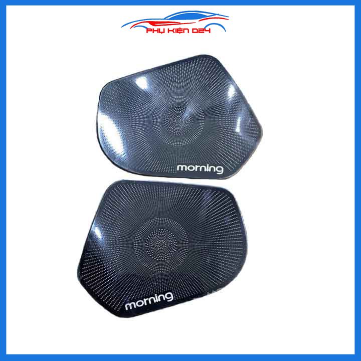 Bộ ốp màng loa vân Titan cho xe Morning 2012-2013-2014-2015-2016-2017-2018-2019-2020-2021-2022 chống xước xe