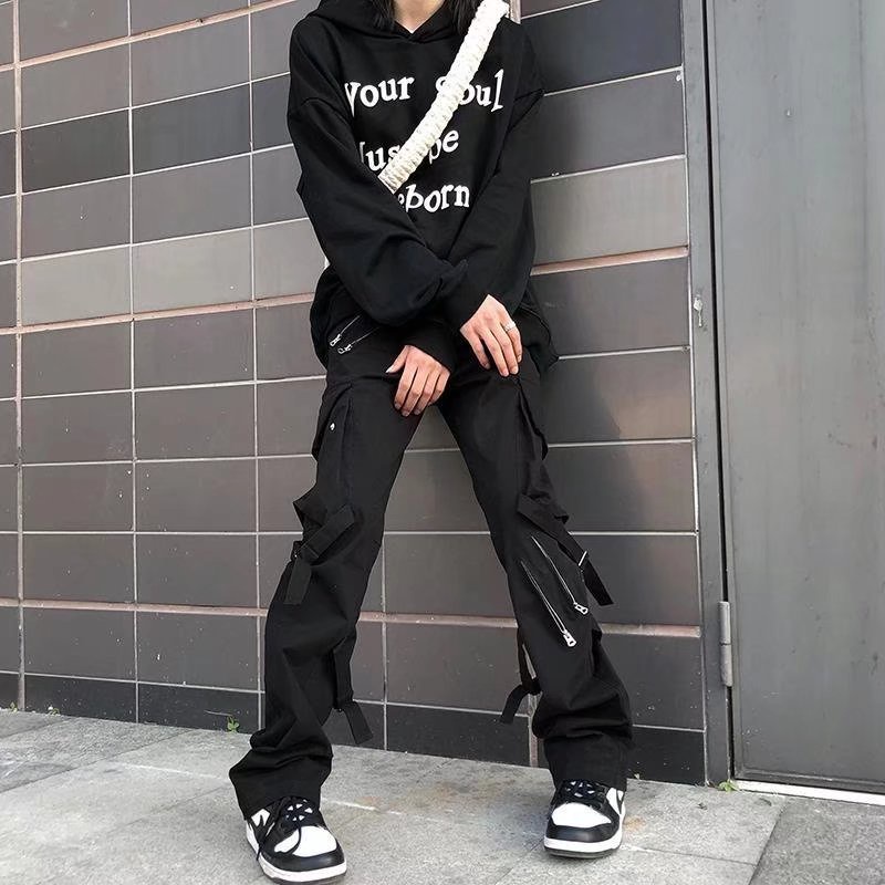 Quần túi hộp unisex cargo pants thời trang hiphop quần thể thao nam dài trẻ tuổi oversize quần túi hộp nam | BigBuy360 - bigbuy360.vn