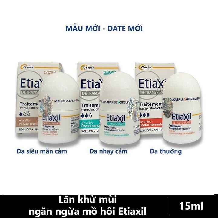 Lăn Khử Mùi Ngăn Mồ Hôi Etiaxil 15ml