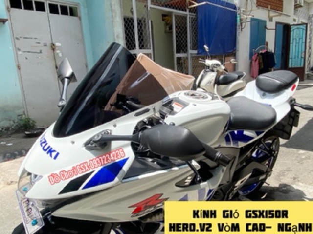 Kính chắn gió GSX150 - mẫu Hero v.2