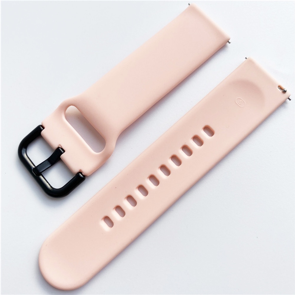 Dây Đeo Silicon 20mm 22mm 42mm 46mm Cho Đồng Hồ Thông Minh Samsung Galaxy Watch 3 42mm Active 2 Gear S2 Huawei GT 2/2e/Pro Amazfit Bip