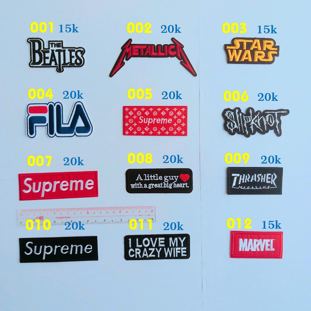 Sticker vải, patch ủi