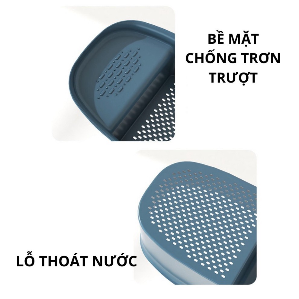 Rổ nhựa treo bồn rửa chén rửa rau củ quả/ lọc rác đa năng tiện ích đồ dùng gia đình