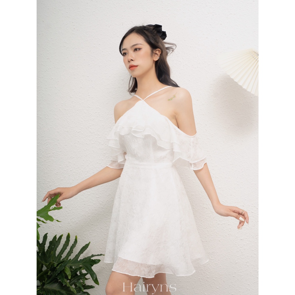 HAIRYNS | Váy cổ yếm trễ vai dáng xòe Jenny Dress