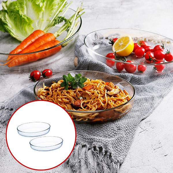 Combo 2 khay nướng Luminarc Multi One J3838-2, thủy tinh cường lực