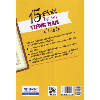 Sách - 15 Phút Tự Học Tiếng Hàn Mỗi Ngày