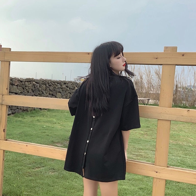 Áo Thun Tay Ngắn Dáng Rộng Phong Cách Hàn Quốc Thời Trang Mùa Hè Mới Cho Nữ