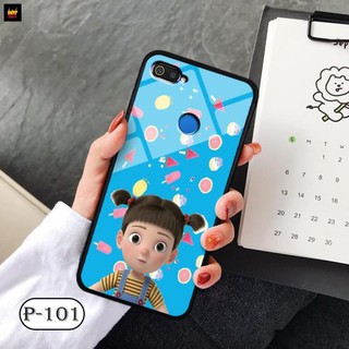 Ốp lưng kính 3D OPPO A12- hình cute đẹp