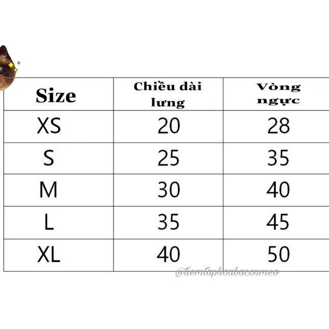 Áo bông mỏng họa tiết trái dâu dành cho thú cưng