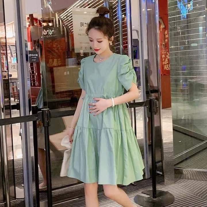 Đầm babydoll kiểu dáng dễ mặc, phù hợp mọi phom người, big size, bầu bì bon chen thoải mái 300g | BigBuy360 - bigbuy360.vn