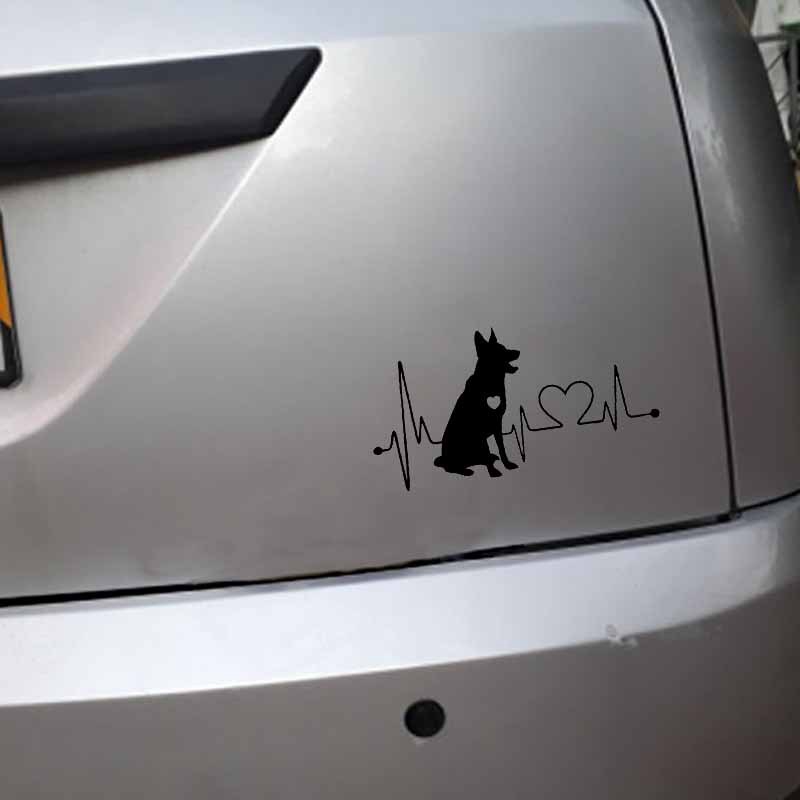 Fashion german shepherd Cartoon Animal Car Sticker