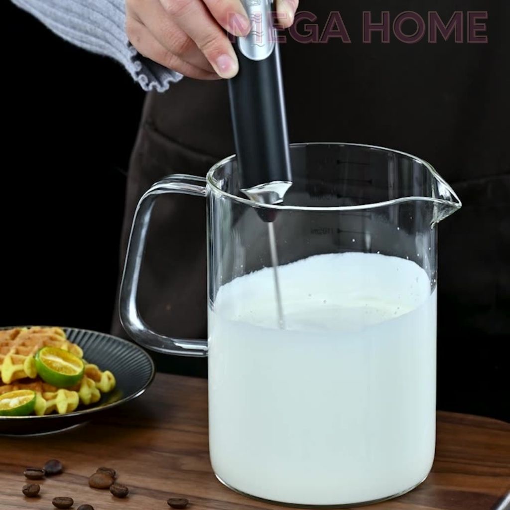 Máy đánh trứng sữa tạo bọt cafe cầm tay mini 3 tốc độ, pin sạc cao cấp nhựa ABS và inox 304 - MTB