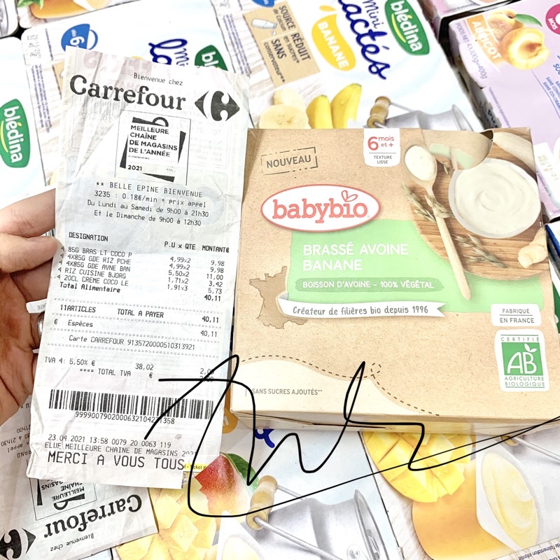 Dị Ứng Đạm Sữa Bò Sữa Chua Babybio Dừa Trái Cây Mix Bô Gạo Hữu Cơ Cho Bé Từ 6 tháng