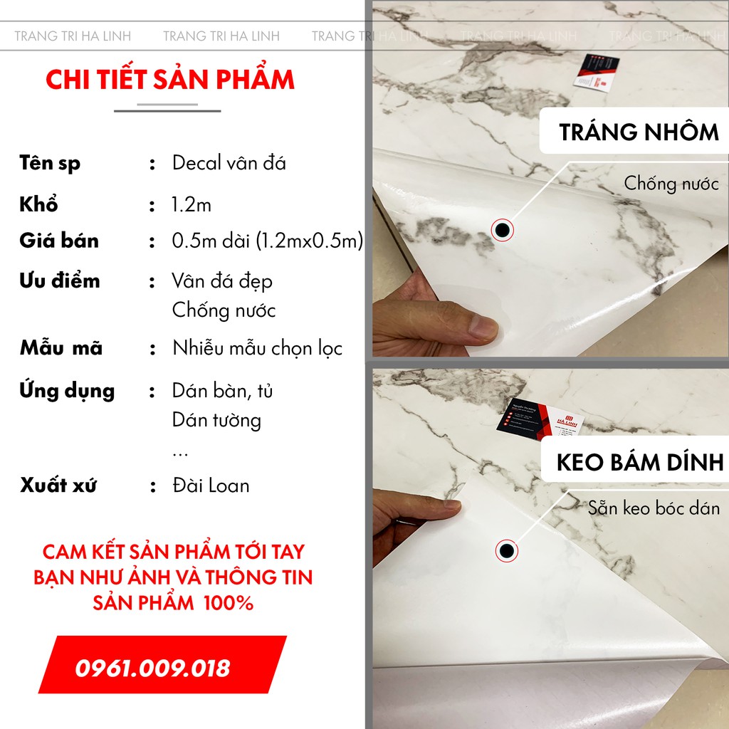 Giấy dán tường vân đá - decal giả đá dùng dán bàn bếp, tủ bếp đẹp nhiều mẫu chống nước, dầu mỡ - Trang Trí Hà Linh | BigBuy360 - bigbuy360.vn