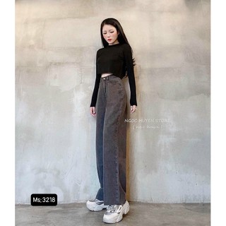 🌀Baggy Jeans Ống Suông Xám