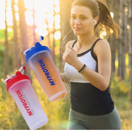 Bình lắc sữa Whey Protein Tập Gym * Bình Đựng Nước Thể Thao* My Protein 600ml- hàng nhựa cao cấp