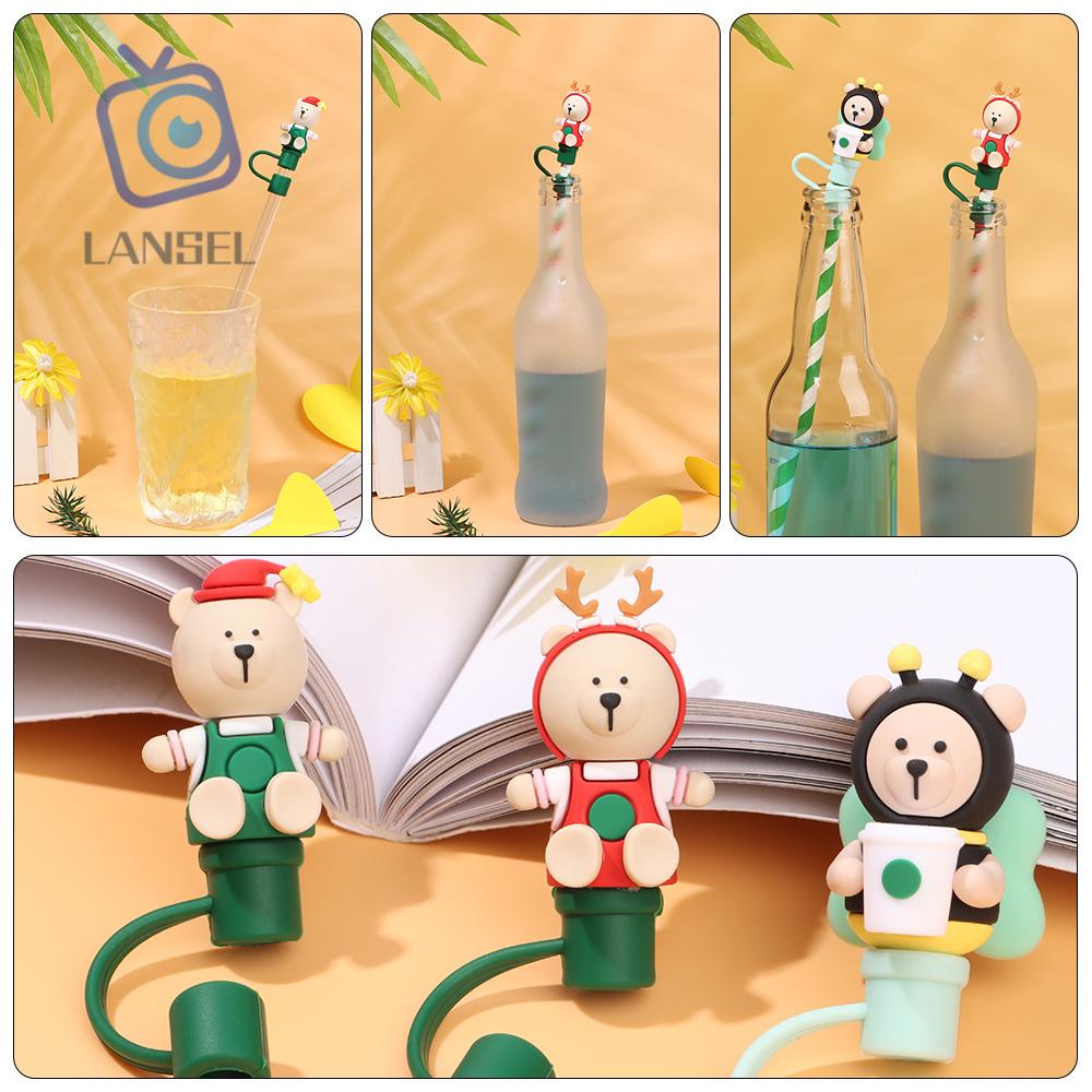 Nắp Đậy Ống Hút Bằng Silicone Chống Bụi Tái Sử Dụng Tiện Lợi