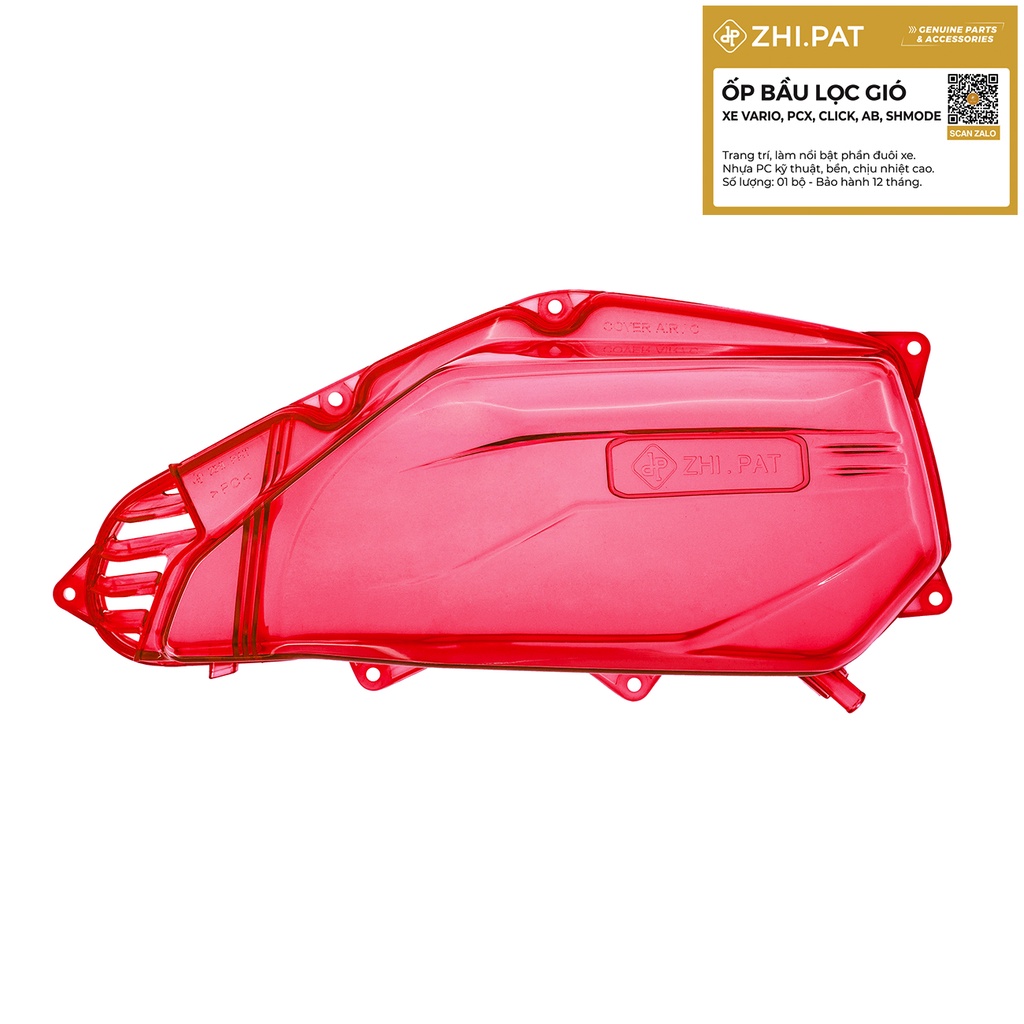 ZHI.PAT - Ốp lọc gió trong suốt xe VARIO 2019 125/150 * Hàng chính hãng