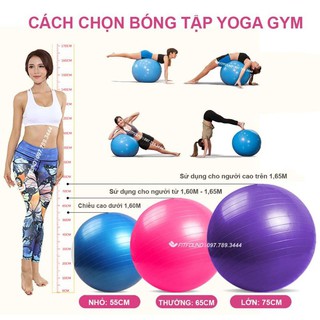 Bóng tập Yoga 75cm ( loại 1 )