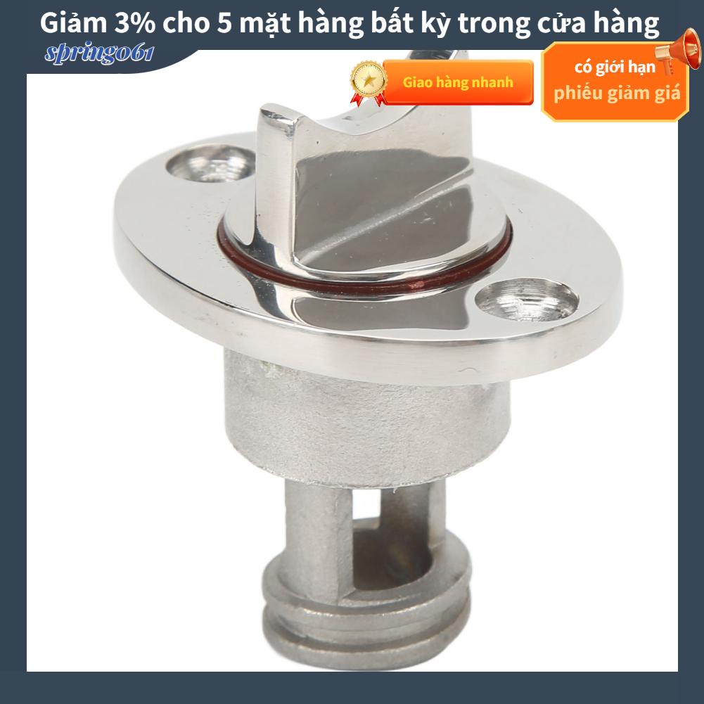 Spring061 Phích cắm cống cho thuyền Thép không gỉ bền chắc Đường kính ren 0 75in