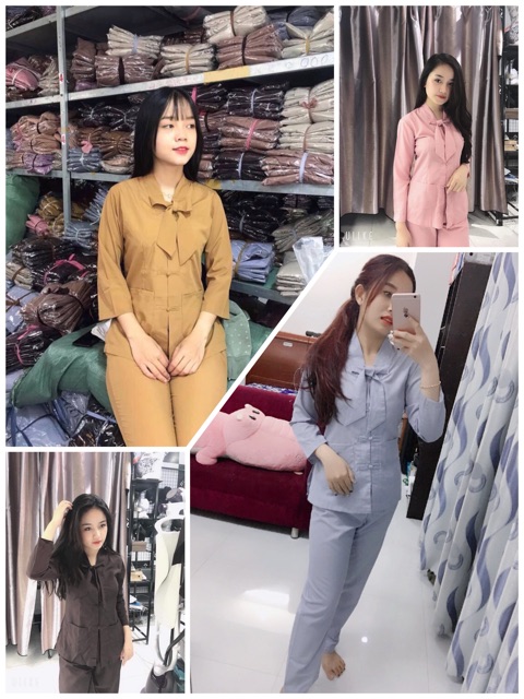 Set bộ đồ lam đi chùa, # quần áo phật tử, # đồ bộ đi chùa