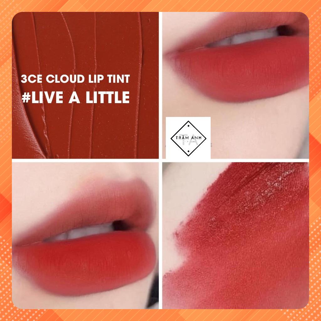 Son kem lì 3ce Cloud Lip Tint - A LITTLE đỏ đất